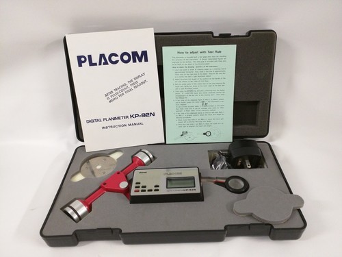 Placom Digital Planimeter KP92N In Case Instruction Manual Complete