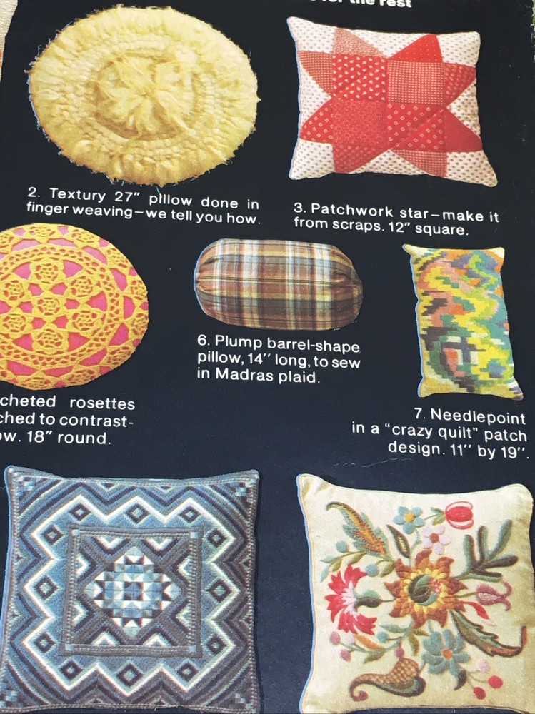 Good Housekeeping Marvelous Pillows to Make Needlework Patterns 1976 Bargello
