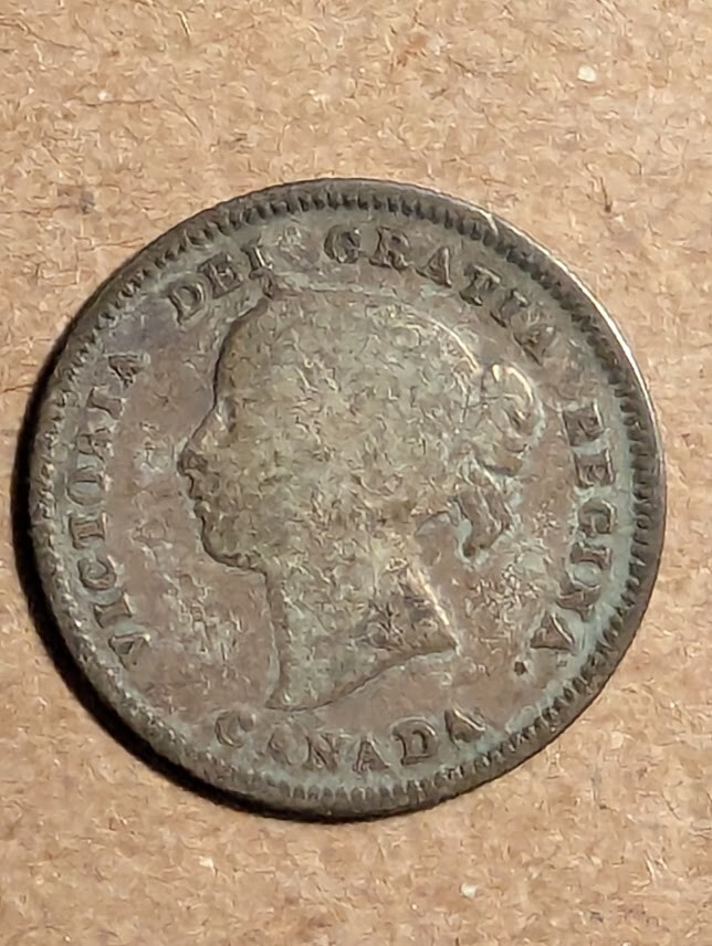 1901 Canada 5 Cents Silver