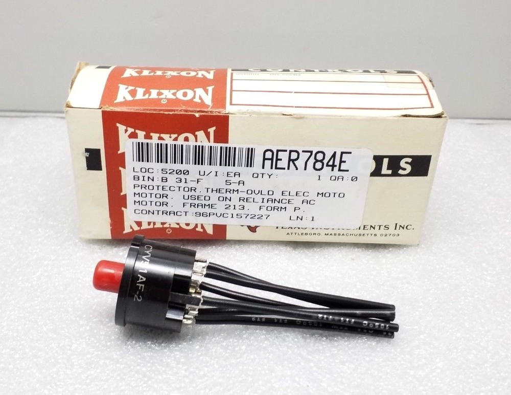 NEW KLIXON AER784E PROTECTOR CONTROL BY TEXAS INSTRUMENTS