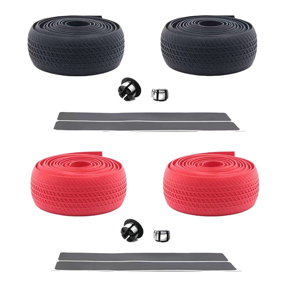 Curved Design Silicone Straps for Secure and Comfortable Bicycle Handlebars