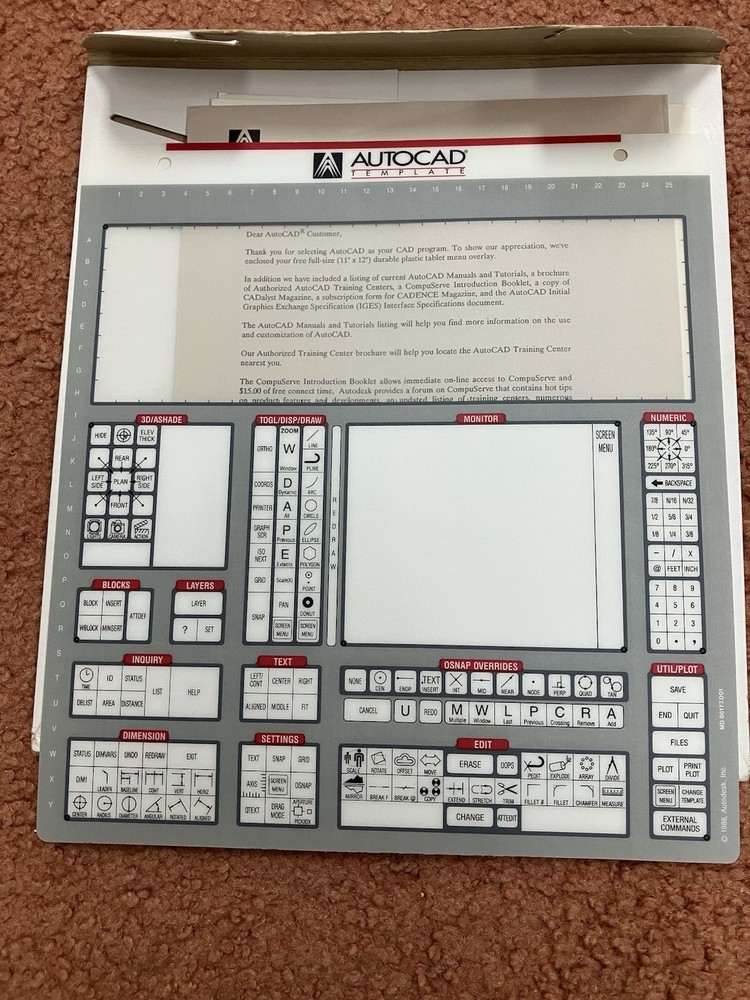 AUTODESK AUTOCAD  RELEASE 9 TEMPLATE