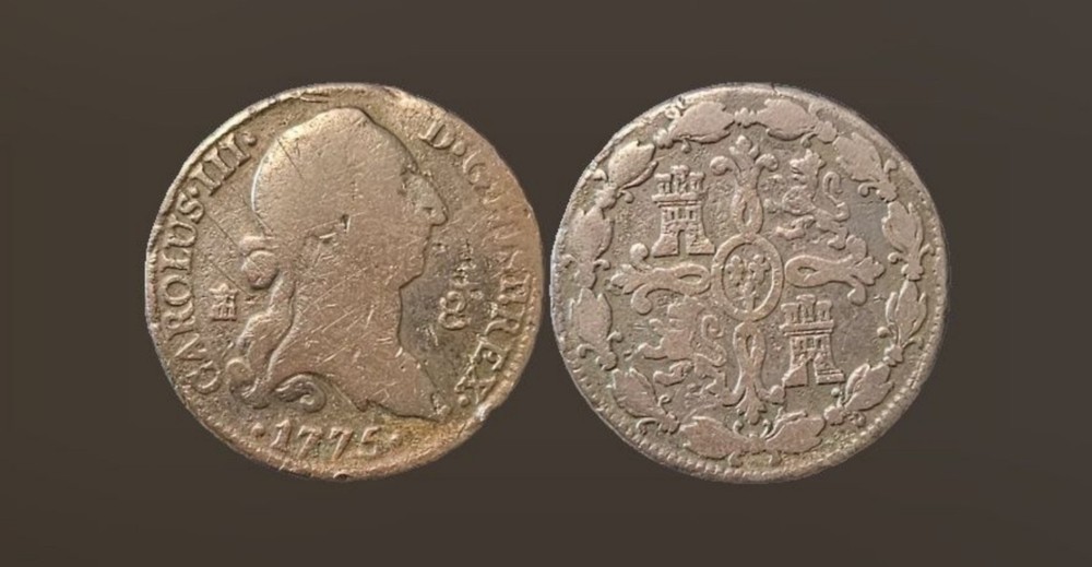 SPAIN 8 Maravedis 1775 - Copper