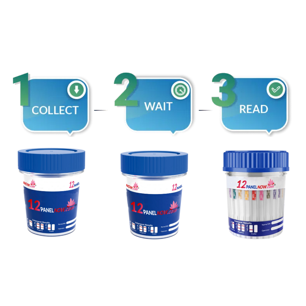 [100 Pack] 14 Panel Drug Test Cups, with Pregnancy Detection