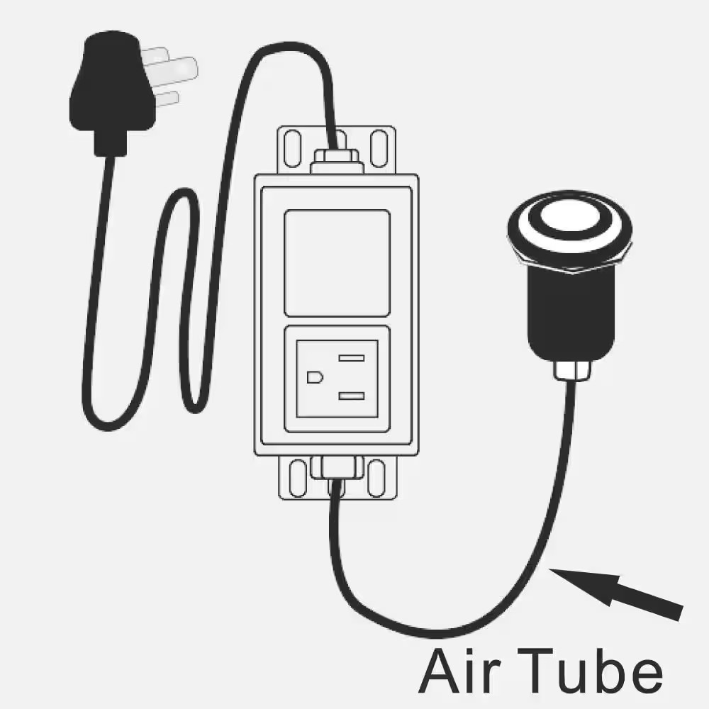 Garbage Disposal Switch Kit in Brushed Nickel