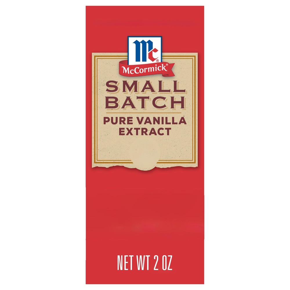 McCormick Vanilla Extract, Pure, Small Batch, No Corn 2 Fl Oz (Pack of 1)