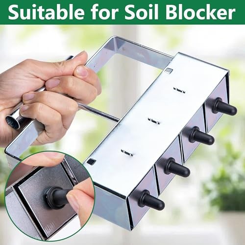24 Pcs Soil Block Maker Seed Pins, 3 Types Soil Blocker Seed Hole Maker, Seed