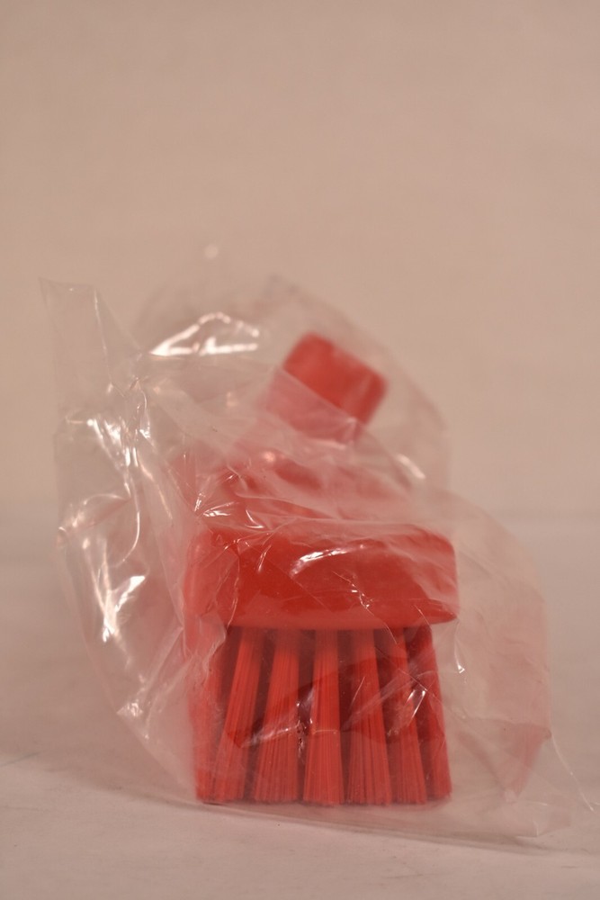 Vikan 70604 12" Deck Wall Scrub Stiff Red Polyester Replacement Brush Head