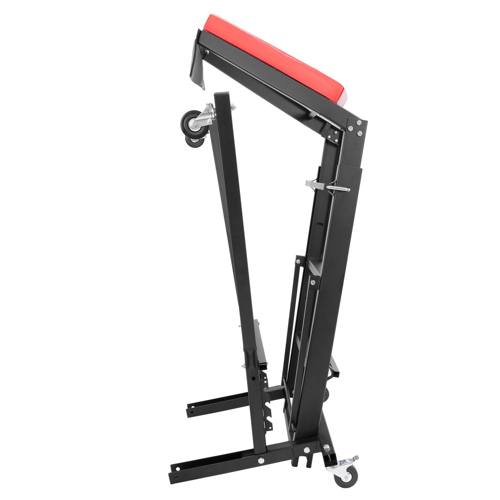 400Lbs Foldable Automotive Topside Creeper Adjustable Height Movable Ladder
