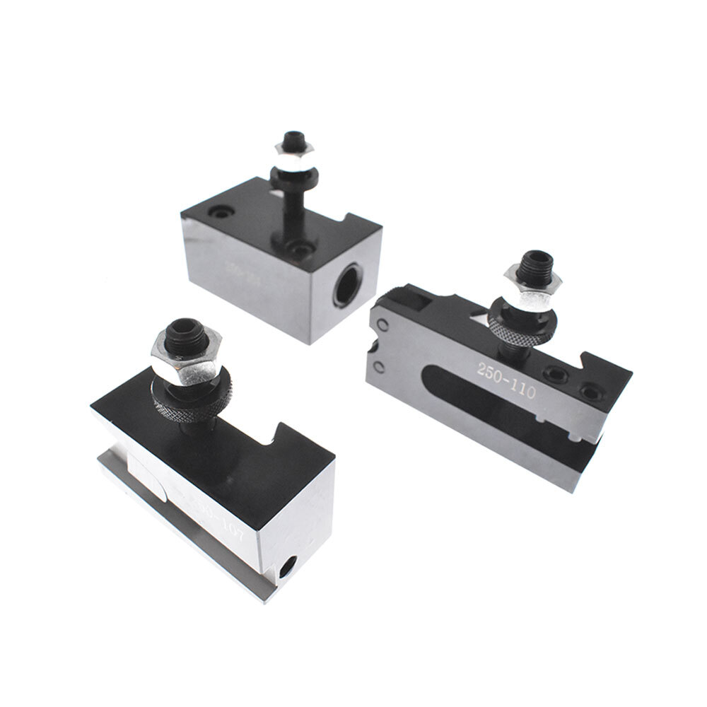 For Lathe 6- 12" AXA Size 250-111 Set Wedge Type Quick Change Tool Post Set