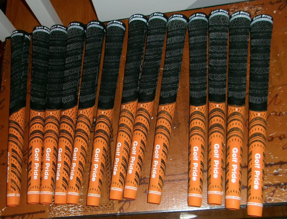13 Golf Pride Multi Compound Golf Grip Midsize. Orange