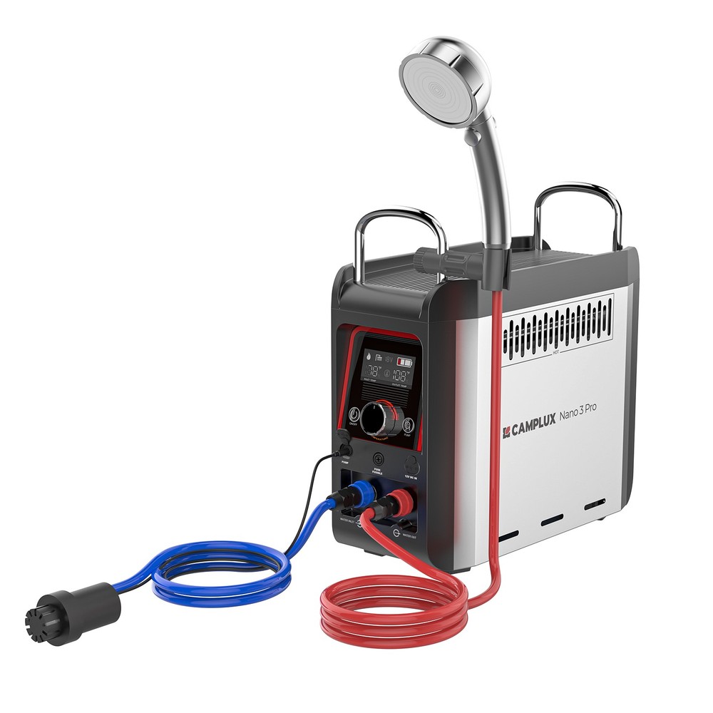 Camplux 1 lb Tank Portable Propane Water Heater for Camping Shower CSA Certified