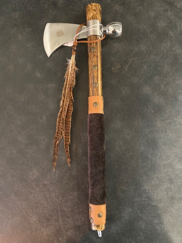 WF - 348 19 Inches Tomahawk with Leather Wrapped Handle