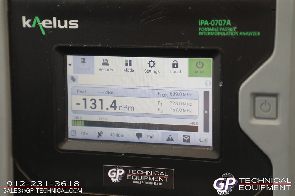 Calibrated Kaelus IPA-0707A Portable Passive Intermodulation Analyzer - Anritsu