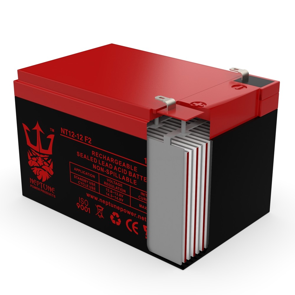 Golden Technologies Buzzaround Models  12V 12Ah Battery by Neptune - 2 pack