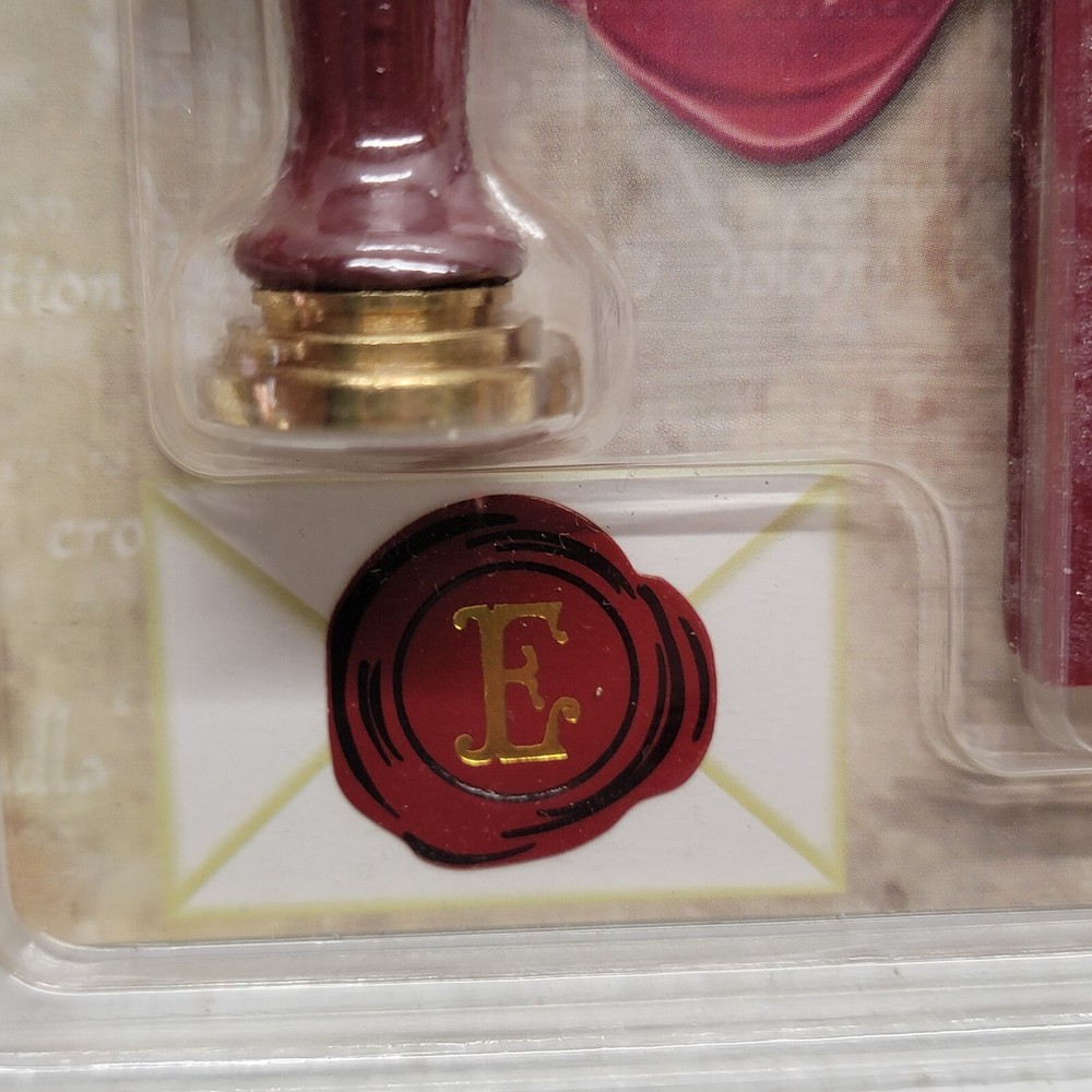 Ceramic Mini "E" Ceramic Mini Seal Stuart Houghton By Manuscript With Red Wax