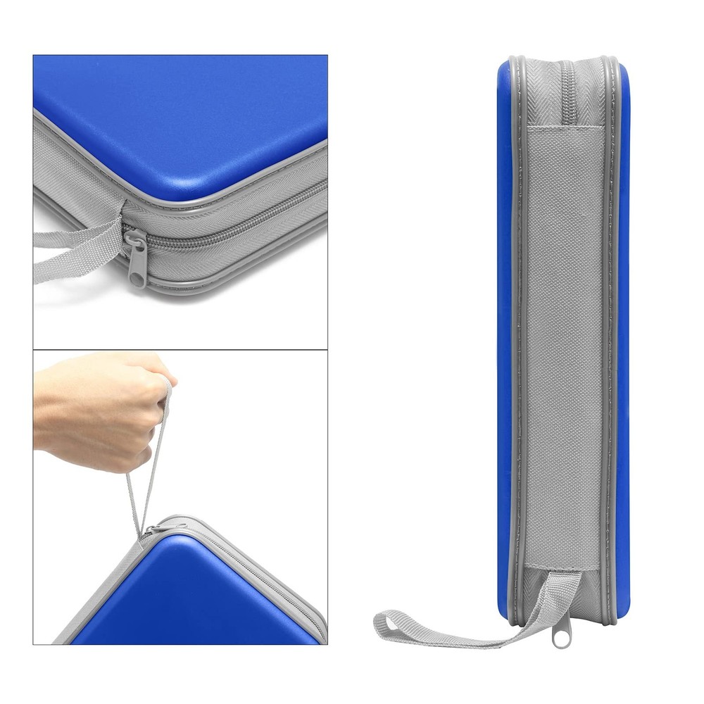 Siveit CD Case Holder, 80 Capacity CD/DVD Holders 80 Capacity, Blue