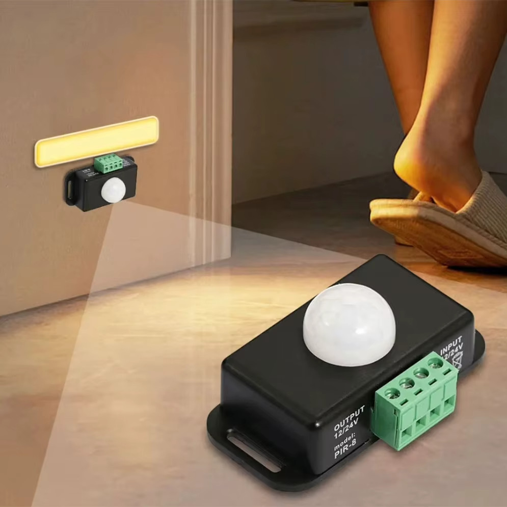 Motion Sensor Switch DC 12V-24V 8A Motion Sensor Motion Sensor Infrared PIR LED