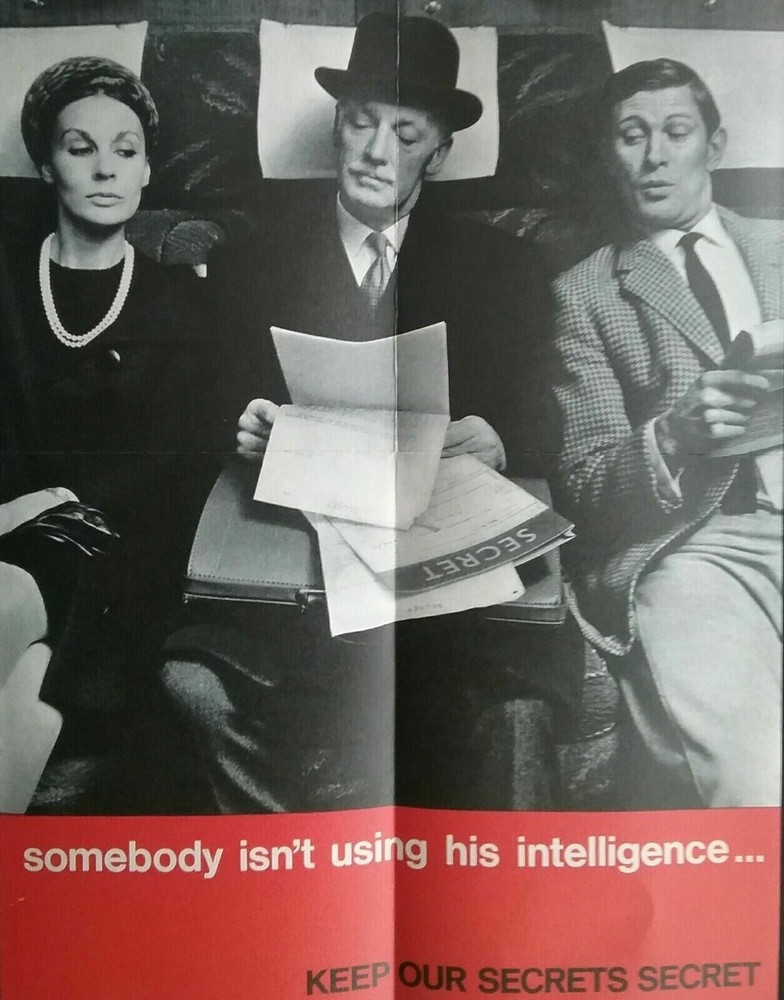 COLD WAR POSTER, TOP SECRET PROTOCOL : NUCLEAR COLD WAR (See My AUCTIONS)*Repro*