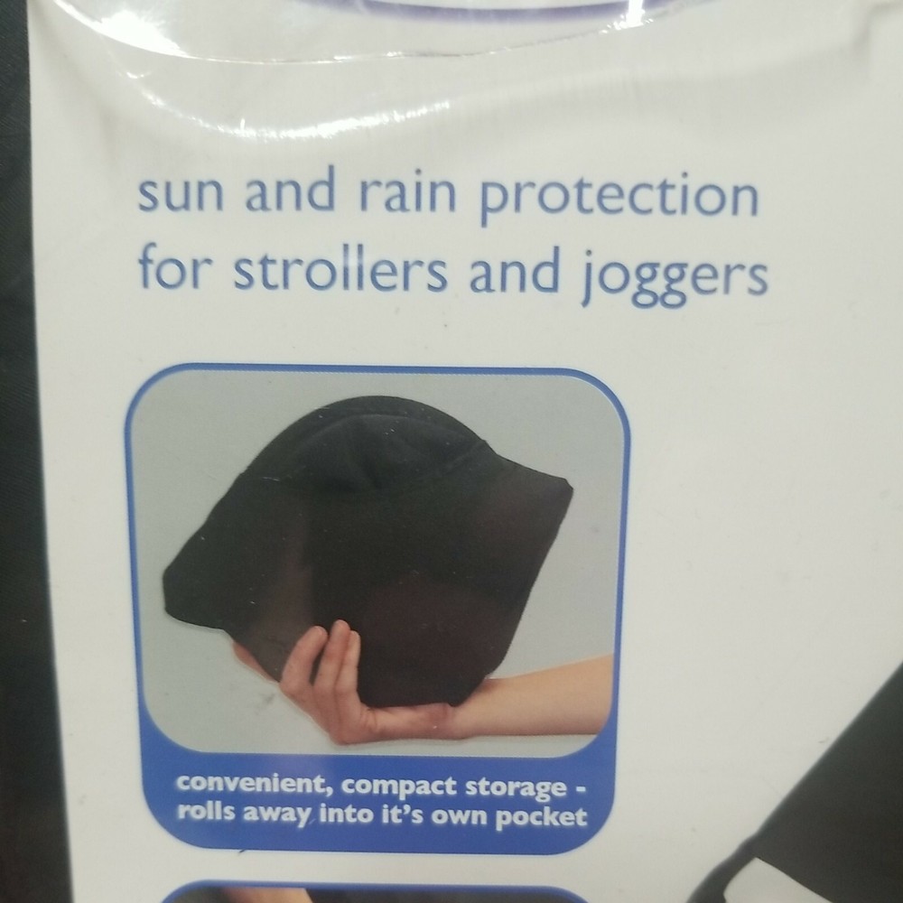Summer Infant Rayshade UV Protective Stroller Shade Cover, Black Sunlight
