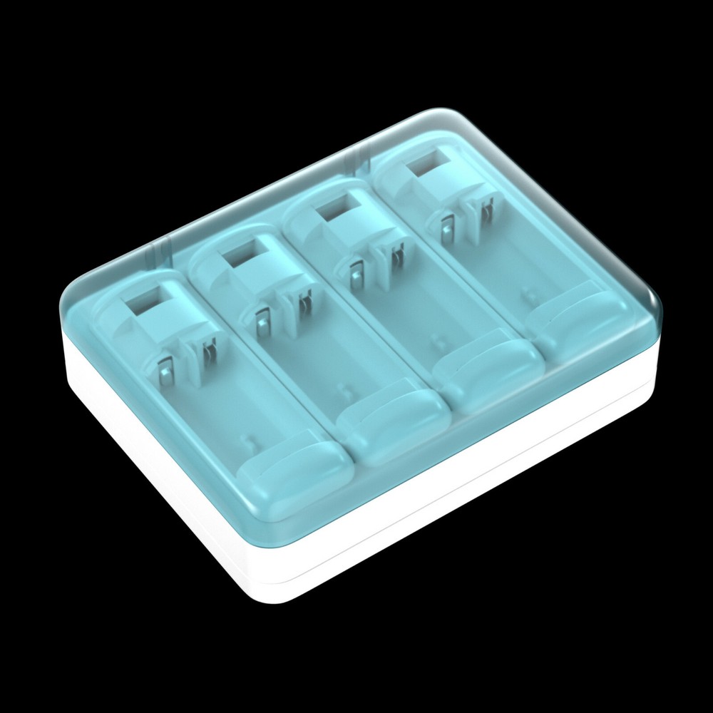 Wii&Wii U Remote Controller Charging Station + 4Pack 2800mAh Replacement Battery