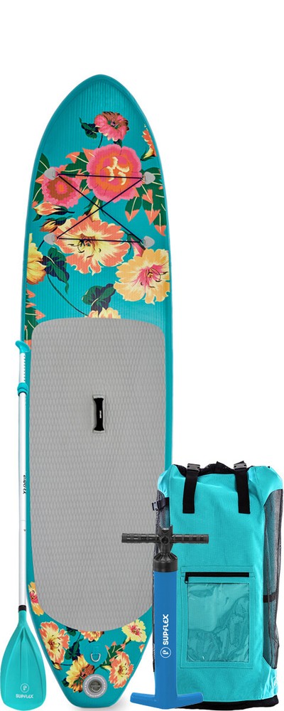 Supflex paddle Board Backpack Paddle leash Pump 10 foot FLOWERY MODEL