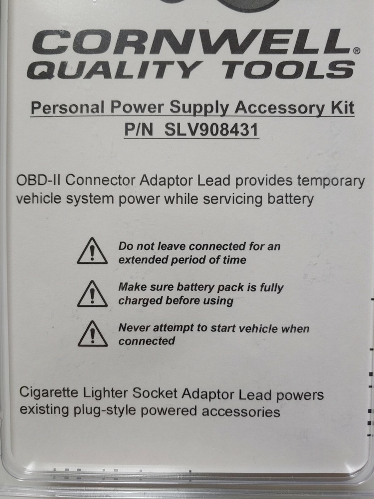 Cornwell Quality Tools Personal Power Supply Accessory Kit SLV908431 x33
