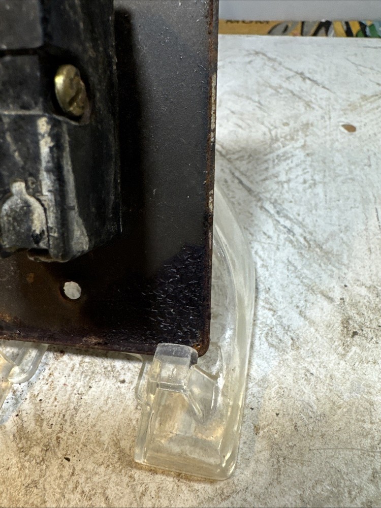 TOGGLE SWITCH Vintage two pole OFF/ON. Mounted Back Plate