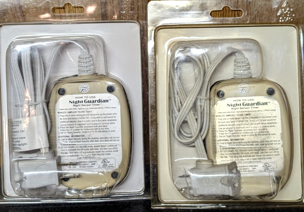2~ Night Guardian Fully Automatic Night Sensor Night Security Turn Lamps On/Off
