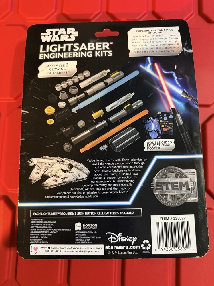 Star Wars Lightsaber Engineering Kits.