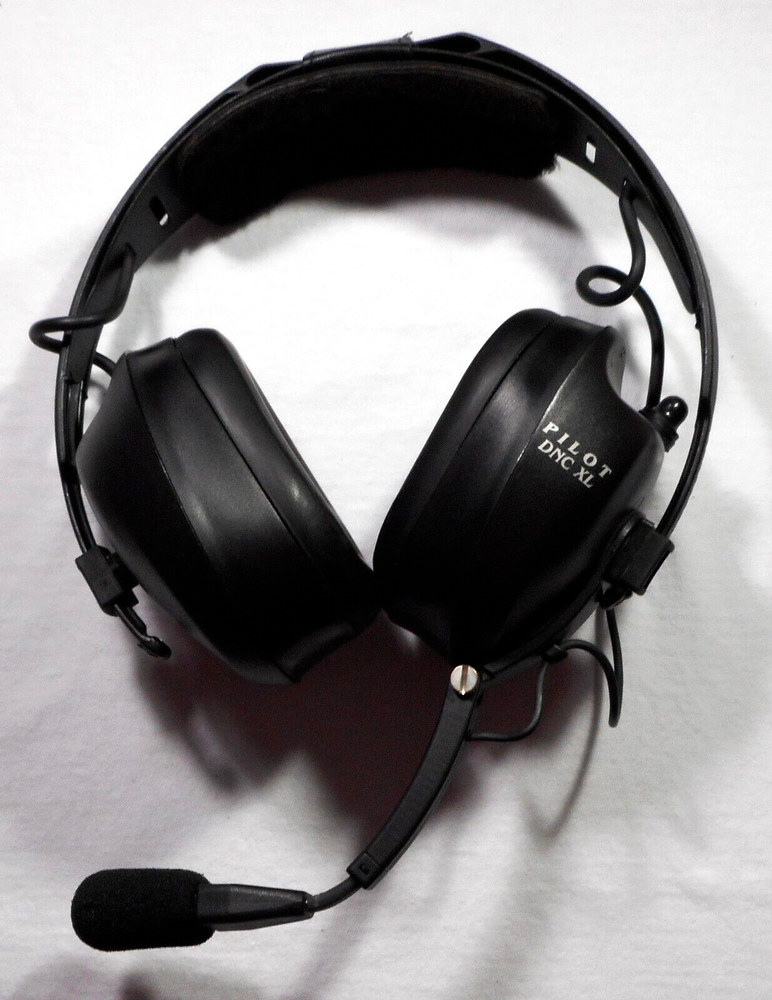 Pilot DNC XL Aviation Headset With Case - Works