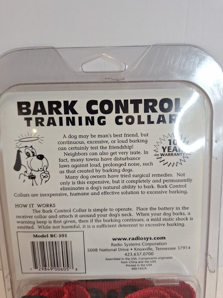 Bark Control Training Collar BC-101 Dog Training System Radio Systems