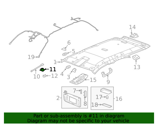Genuine GM Roof Panel Bracket 25817551