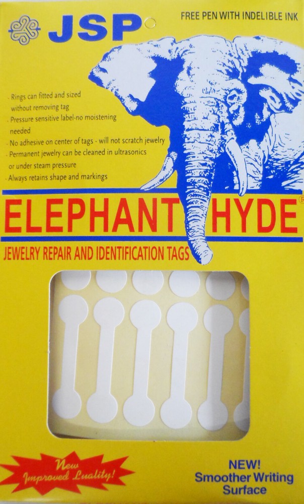 WHITE LONG ELEPHANT TAGS/500
