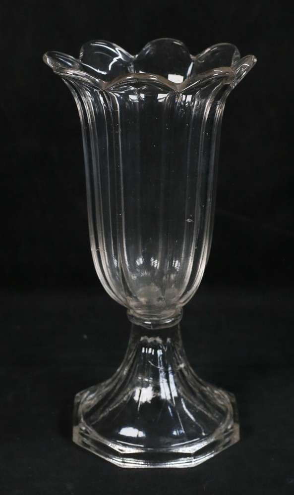 3 Pieces Pressed Glass
