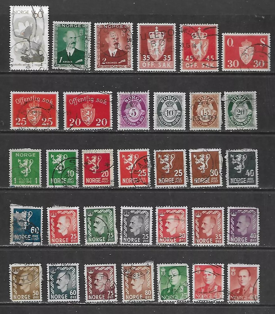 Spain, Netherlands, Niger & Norway Selection six scans all shown