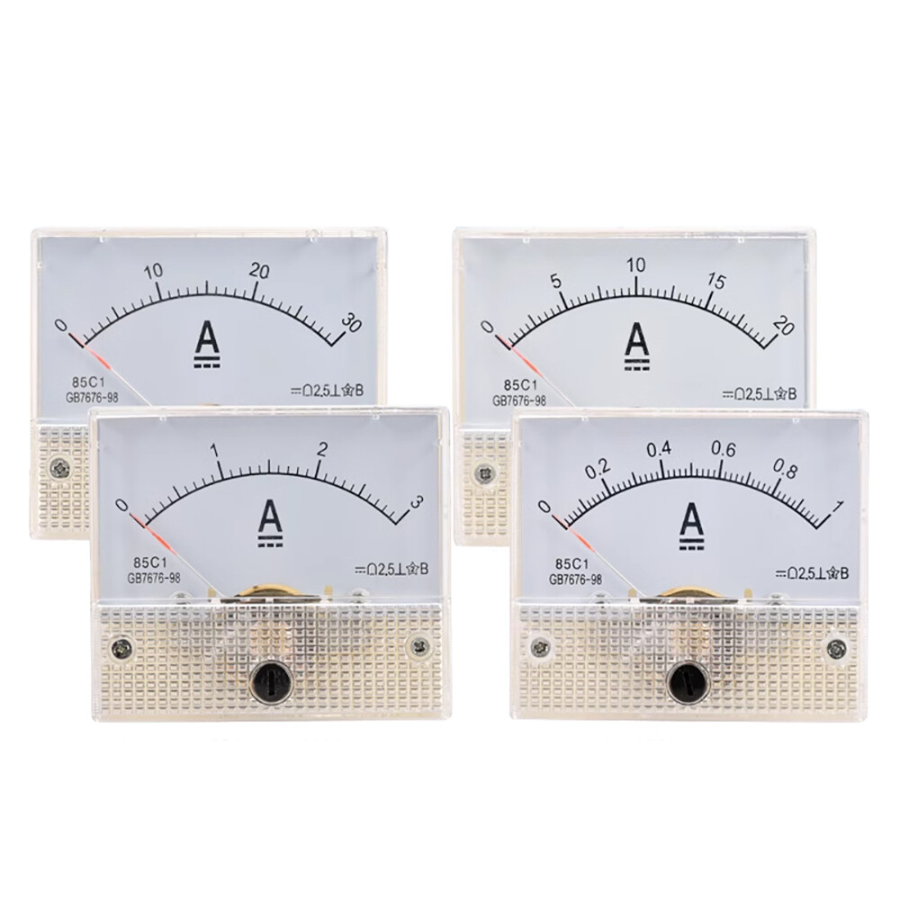 1/2/3/5/10/20/30A DC Analog Ammeter Panel Current Meter 85C1 Mechanical Pointer