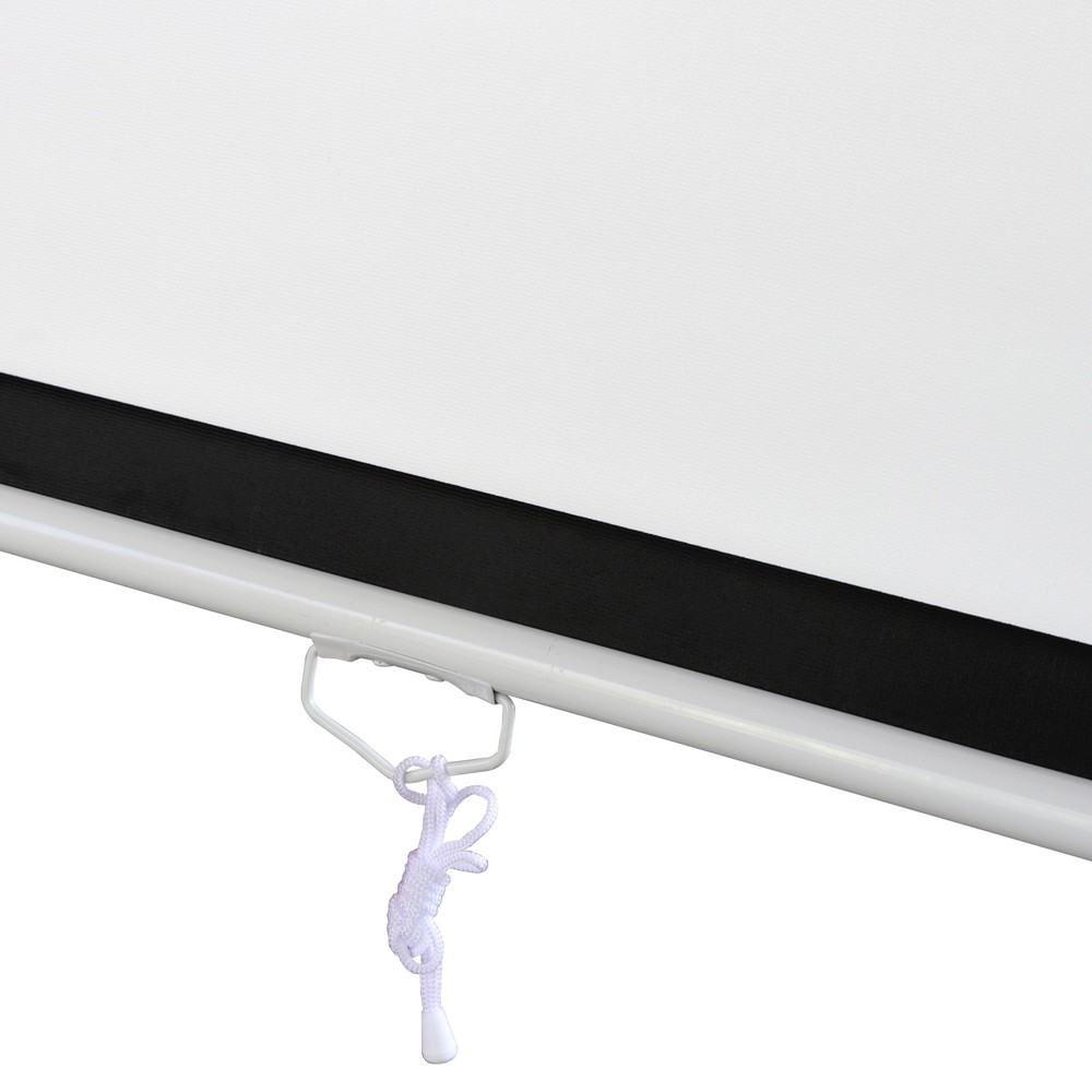 100"16:9 Projection White Screen Manual Pull Down Projector Home Movie Matte