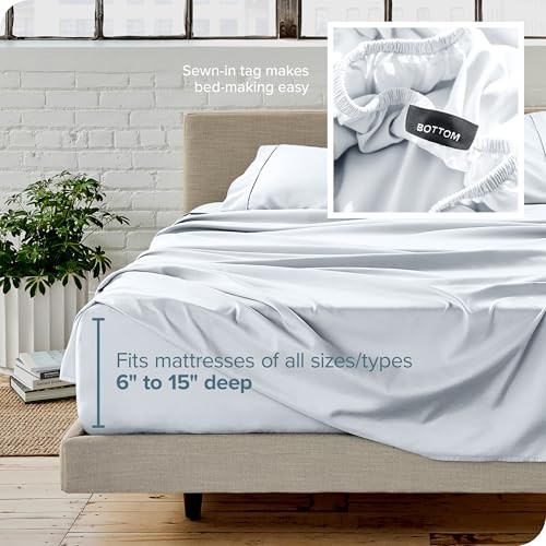 Sheet Set - Luxury 1800 Ultra-Soft Microfiber Bed Sheets - Queen 01 - White