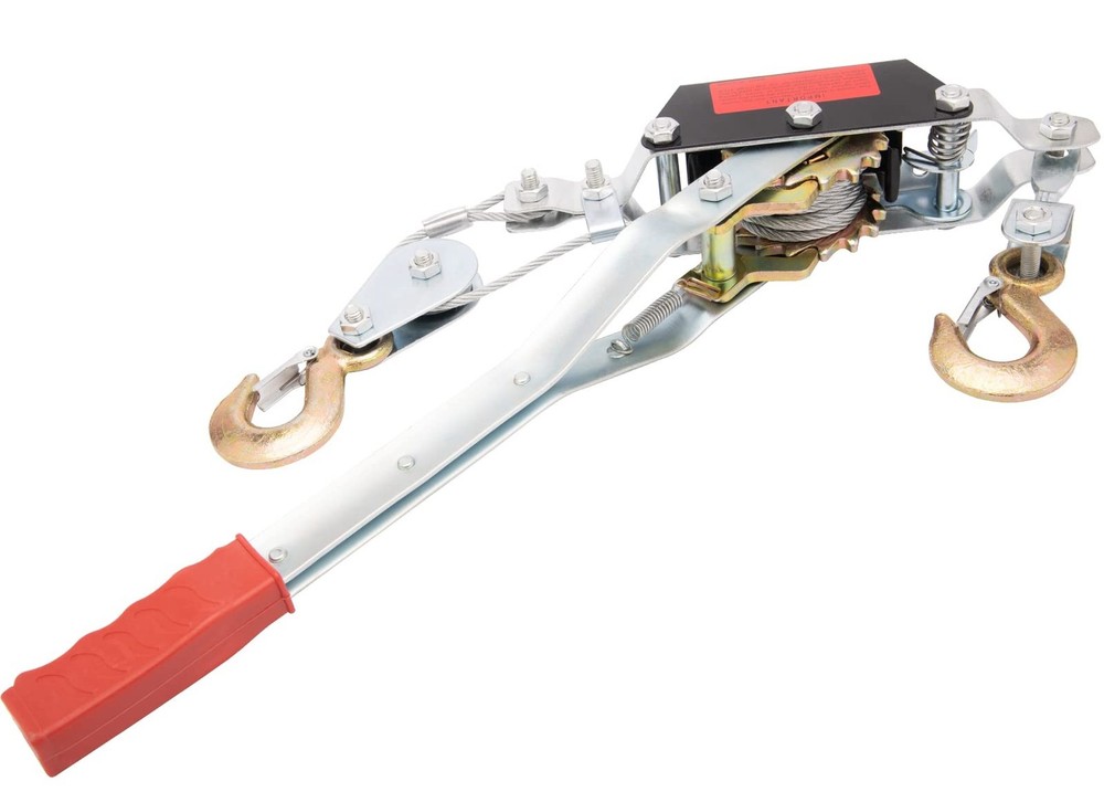 2-Ton Come Along Winch Power Puller, Heavy-Duty Dual Gear Hand Cable Puller T...