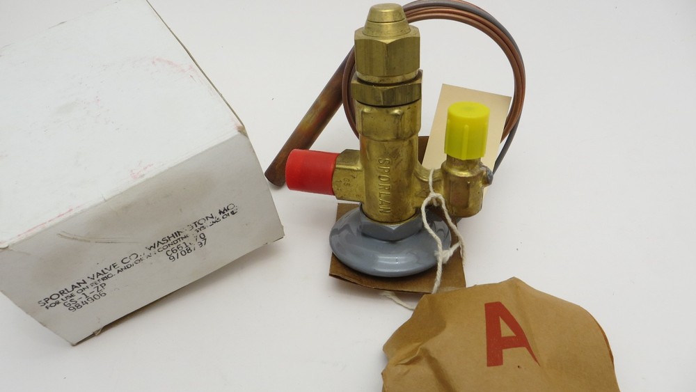 Sporlan GS-1-ZP  Expansion Valve 3/8" MFL inlet x 1/2" MFL outlet