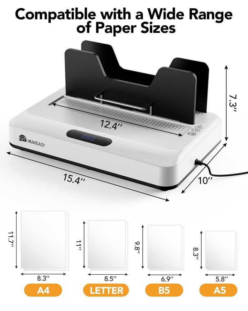 MAKEASY Thermal Binding Machine 500 Sheets Capacity with 10PCS Binding...