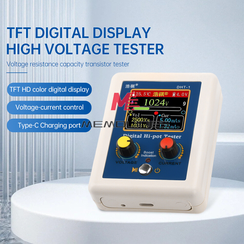 Digital High Voltage Tester Voltage Resistance Capacity Transistor Tester Type-C