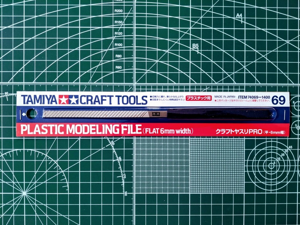 Tamiya Craft Tools Plastic Modeling File PRO (Flat 6mm Width) 74069