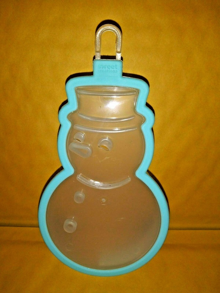 Light Blue Snowman shaped Cookie Cutter 1 pc Medium by Bradshaw