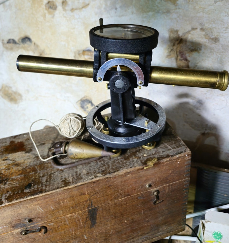 Antique David White Surveyors Transom, Level, Compass