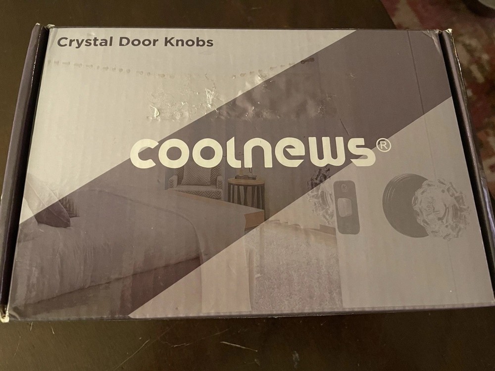 Crystal Door Knob Set NIB