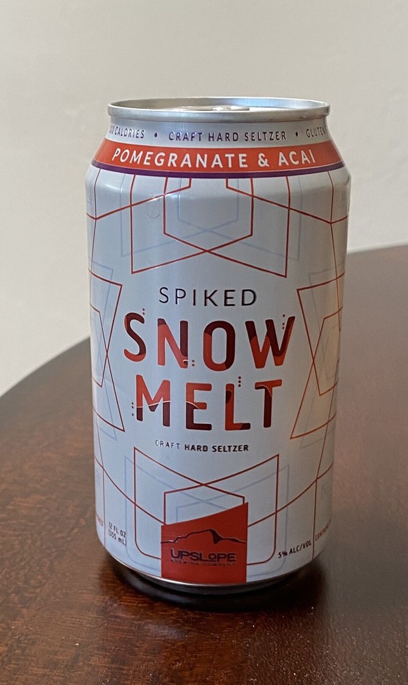 Spiked Snow Melt Empty Hard Cider Can Bottom Opened
