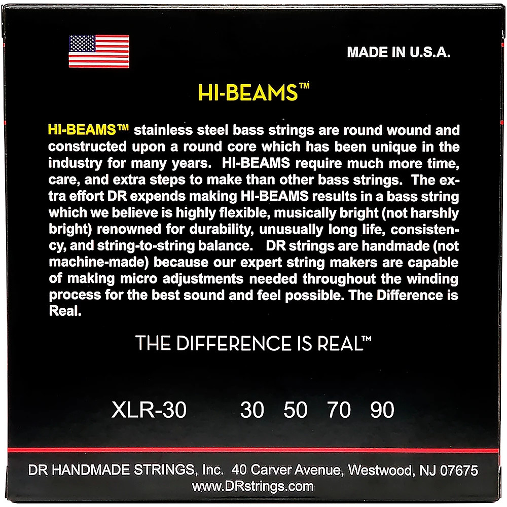 DR Strings Hi Beams 4 String Bass Extra Lite (30-90)