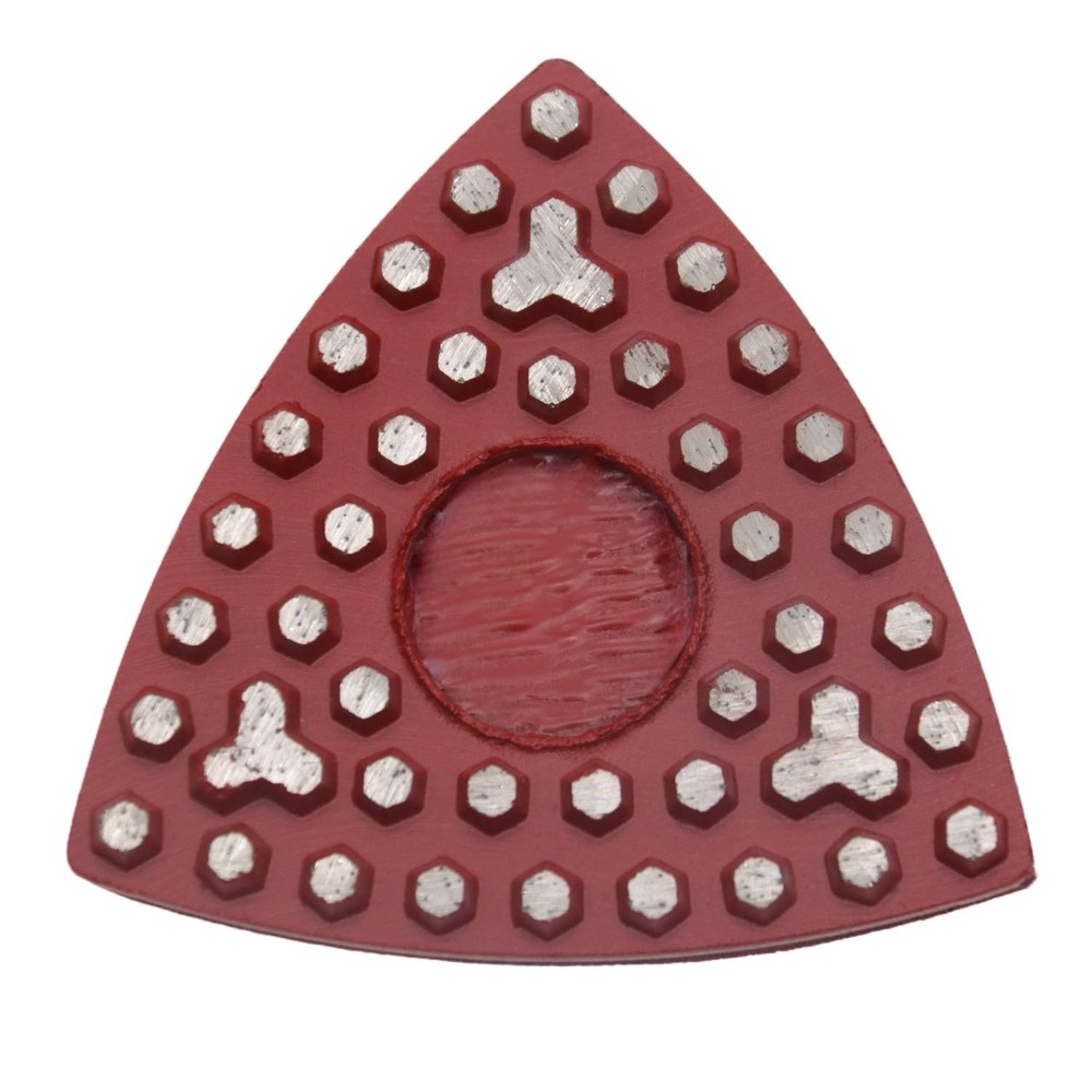 Triangular Diamond Grinding Pads for Corner Edge, 3 Inch Metal Triangle Grind...